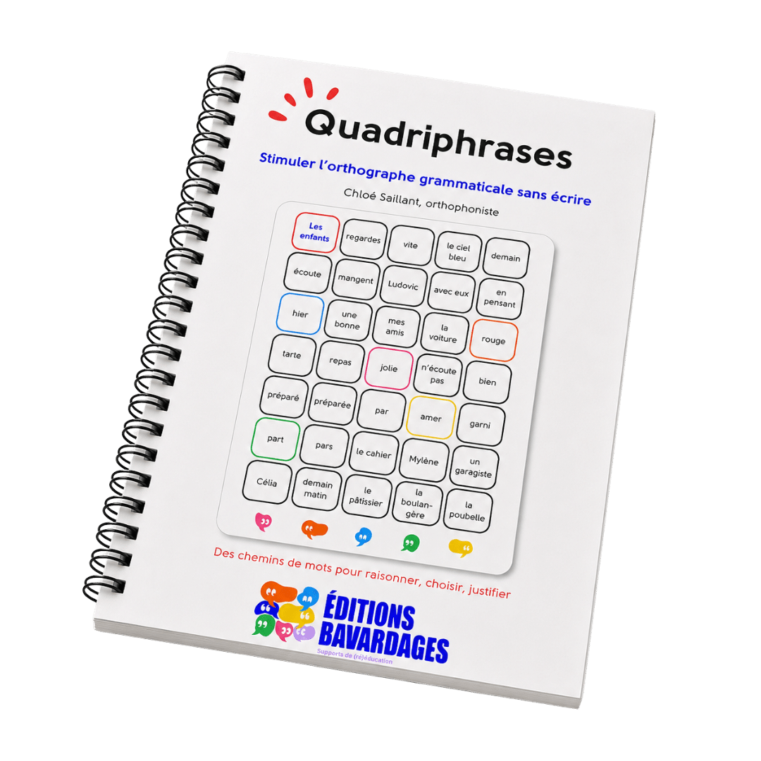 Couverture du support d'orthophonie Quadriphrases